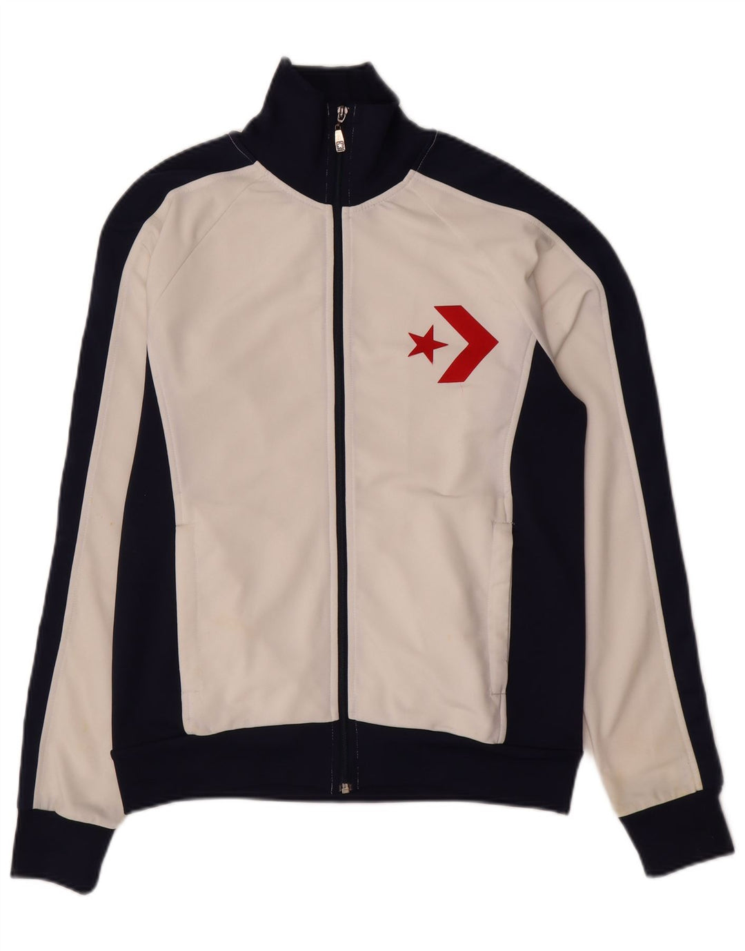 Converse Veste de Survêtement Graphique Homme Blanc Moyen Colorblock