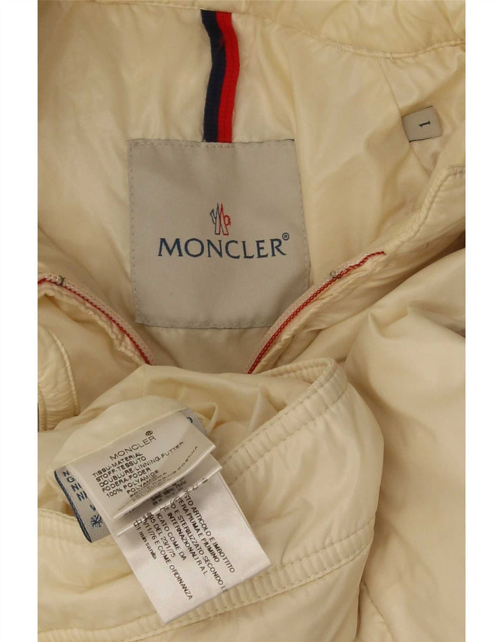 Moncler Veste Bomber Femme Taille 1 Petit Off White Polyamide