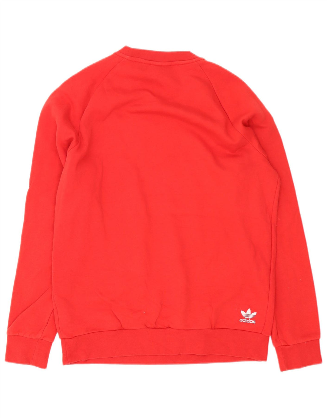 Adidas Sweat-shirt graphique pour homme en coton rouge Taille S