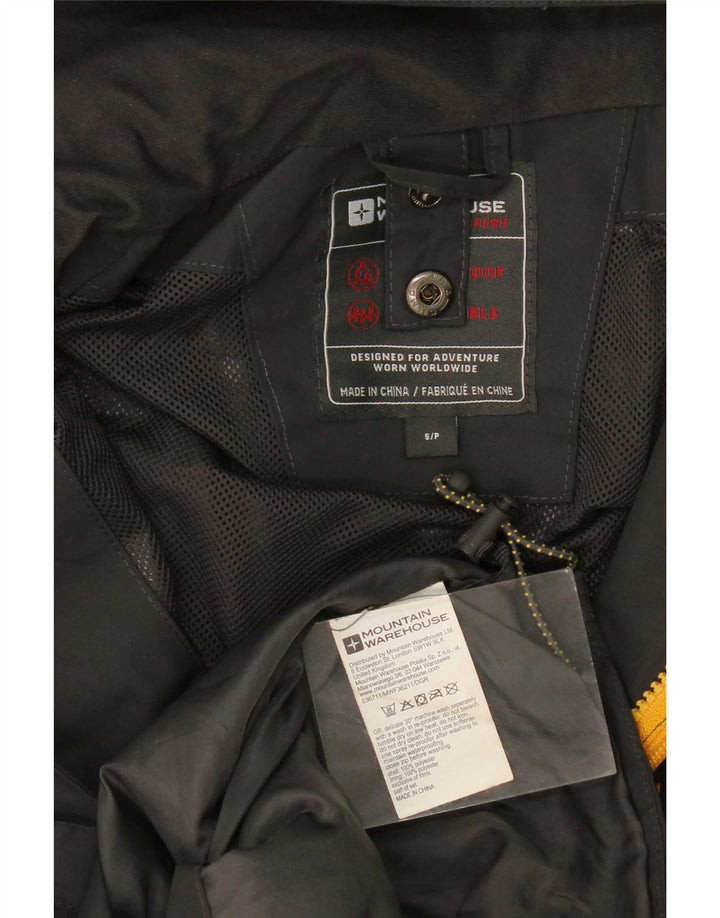 Mountain Warehouse Veste de pluie à capuche pour homme UK 36 Small Noir Polyester