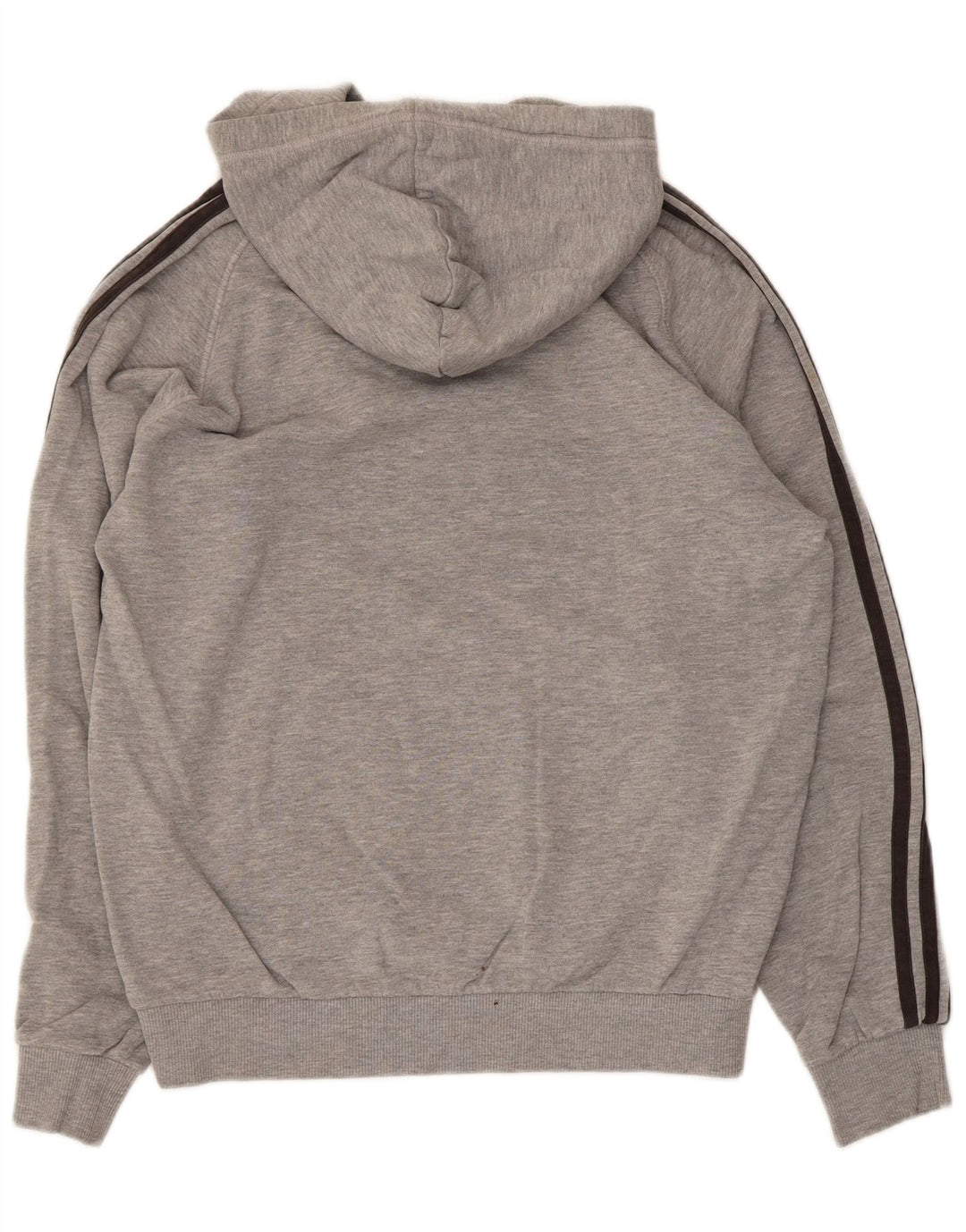 Adidas Pull à capuche en coton moucheté gris moyen pour homme