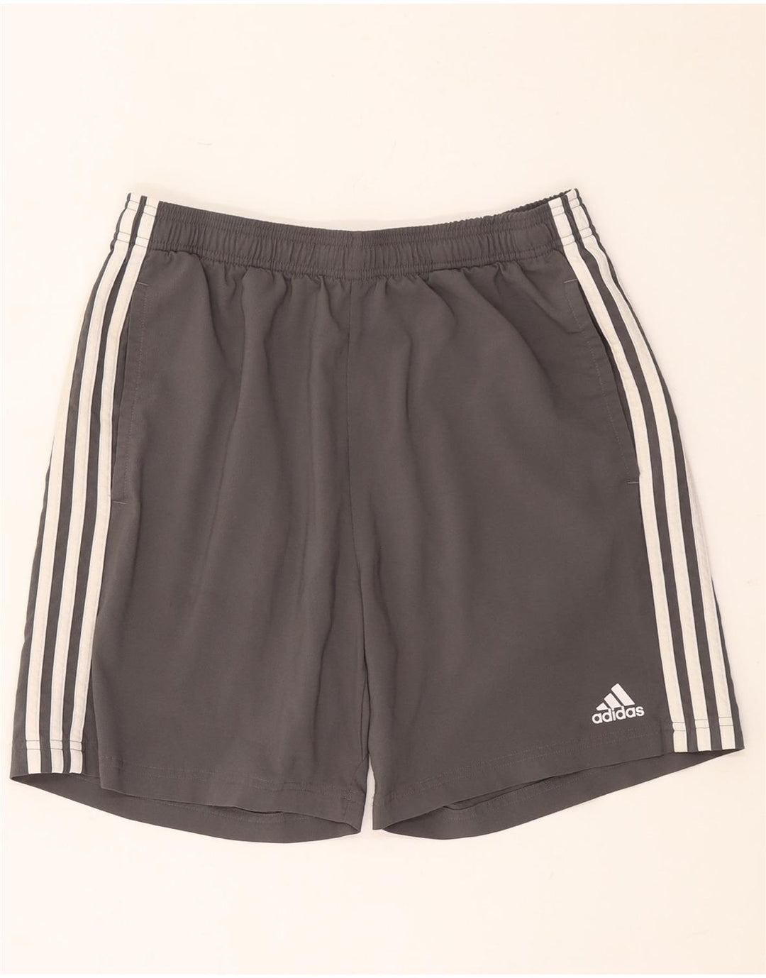 Adidas Short de sport pour homme Large Gris Polyester
