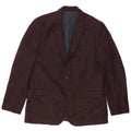 Marks & Spencer Veste blazer à 2 boutons pour homme UK 44 2XL Laine bordeaux