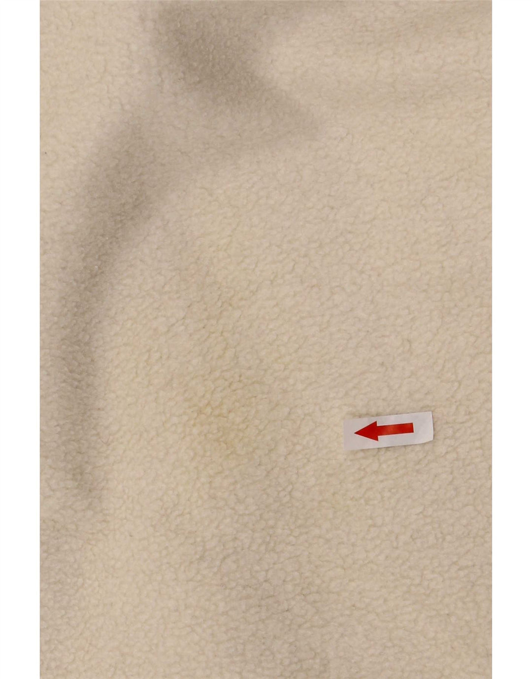 Silvy Pull polaire à col boutonné pour homme Large en polyester Fair Isle blanc cassé