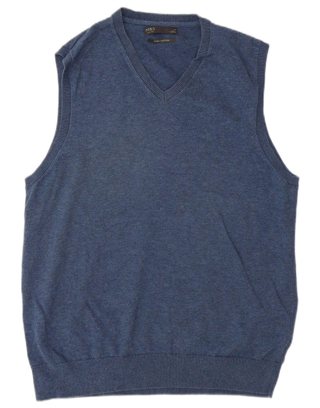 Marks & Spencer Débardeur Gilet Homme Bleu Marine Moyen Coton