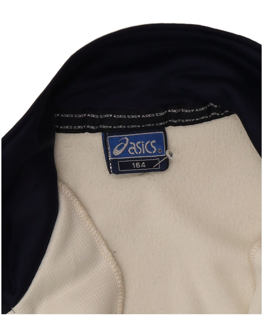 Asics Veste de Survêtement Garçon 13-14 ans Blanc Colourblock