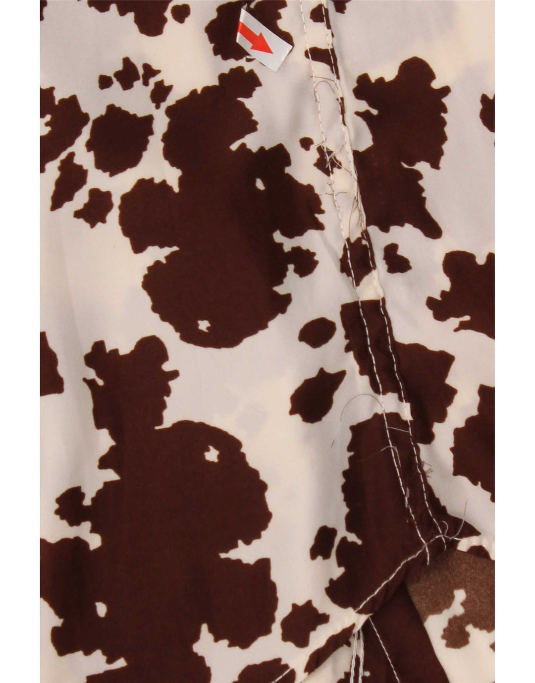 Chemise vintage à motif abstrait pour homme, marron moyen, imprimé animal