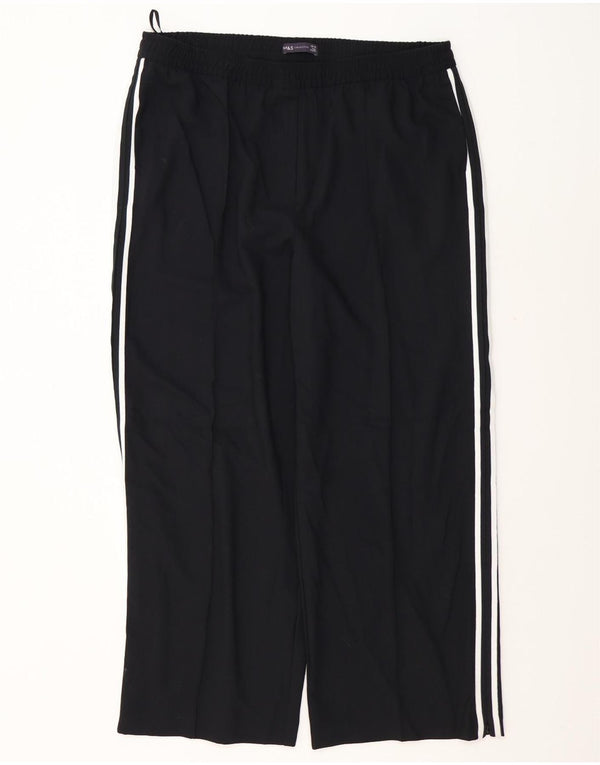 Marks & Spencer Pantalon de survêtement pour femme UK 20 2XL Noir Polyester