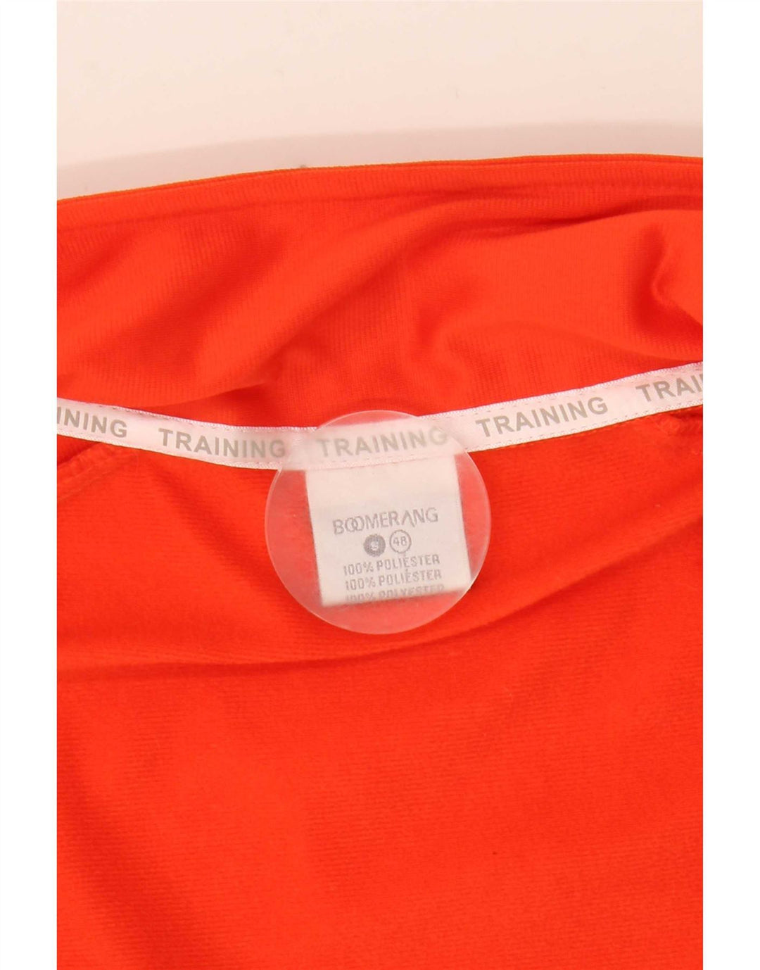 vintage Mens Survêtement Top Jacket IT 48 Medium Orange Colourblock Polyester