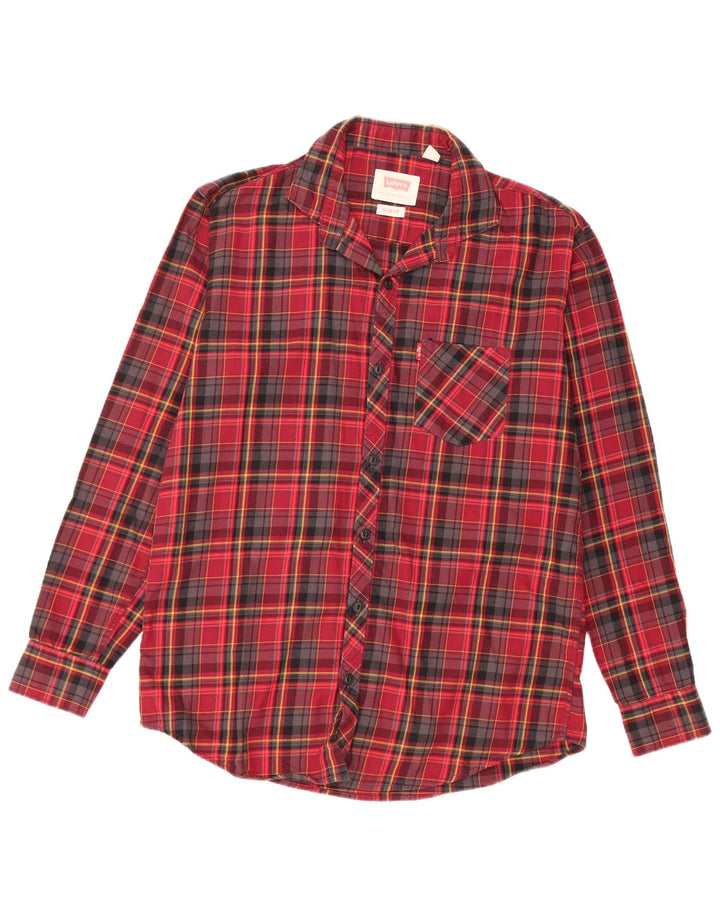 Levi's Chemise Slim Fit Flannel Homme Rouge Carreaux