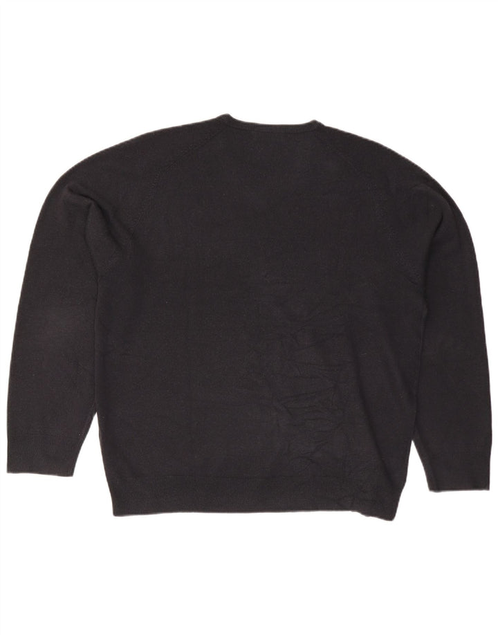 Marks & Spencer Pull à col en V Blue Harbor pour hommes, grand bleu marine