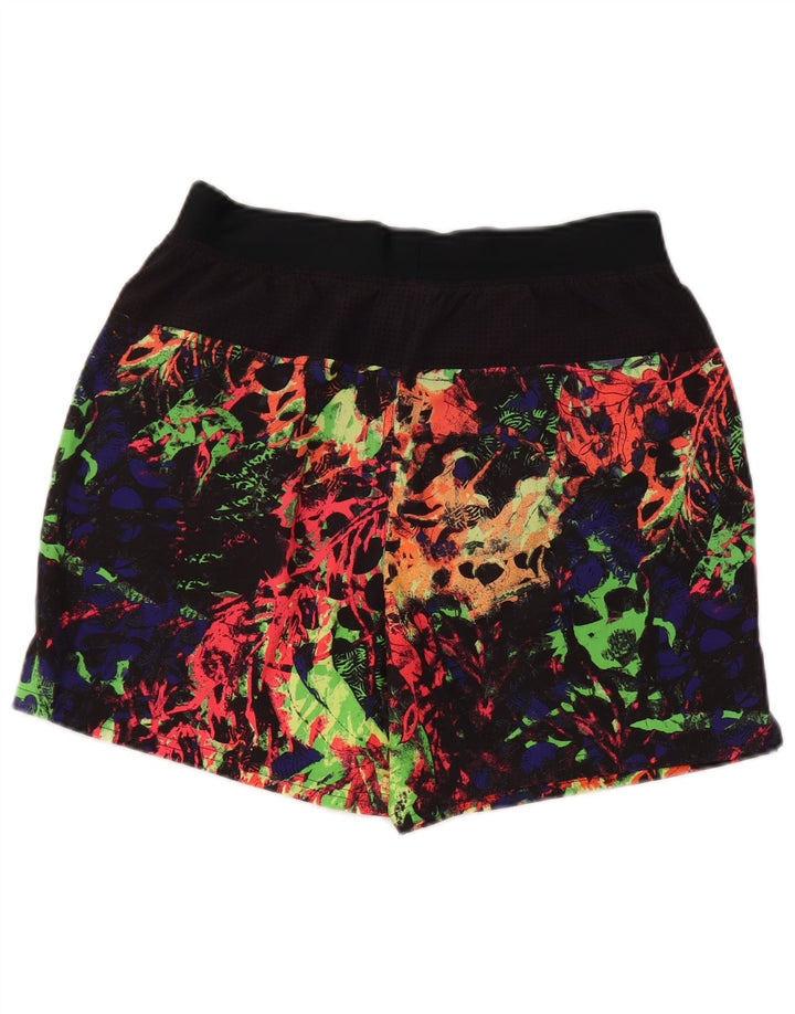 Short de sport à motif abstrait Nike pour hommes, petit, noir, polyester