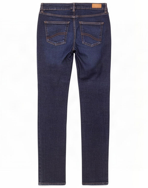 Fat Face Jeans Sway Slim pour femme UK 12 Medium W30 L30 Bleu marine Coton