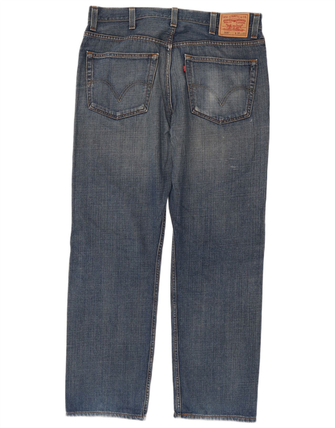 Levi's Jean Droit 505 Regular Fit Homme W38 L32 Bleu Coton