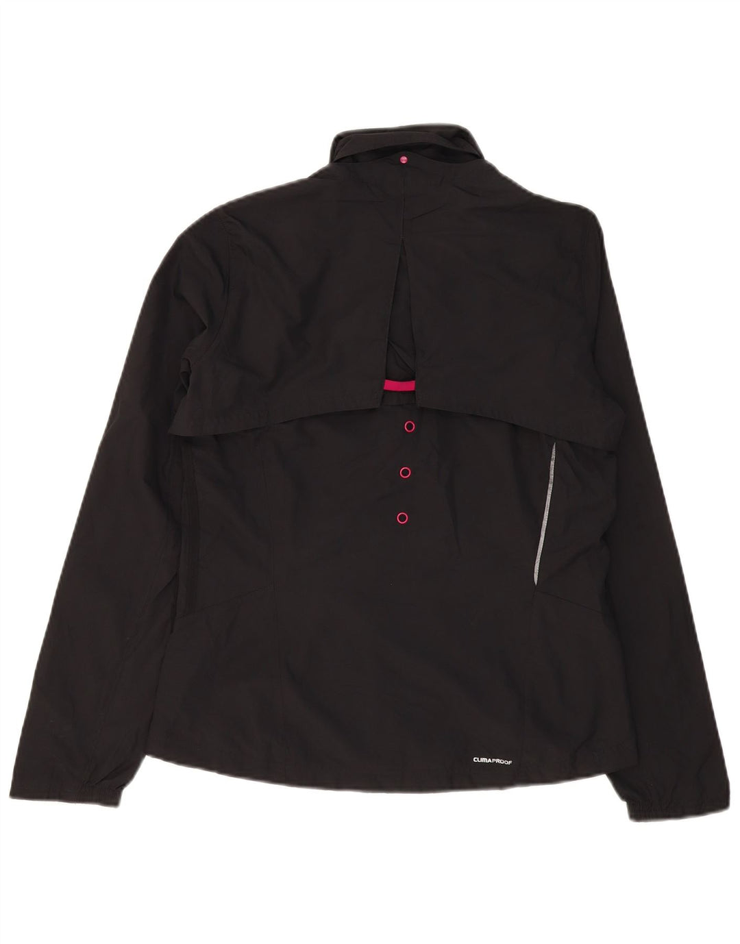 ADIDAS Womens Supernova Tracksuit Top Jacket UK 12 Medium Black Polyester