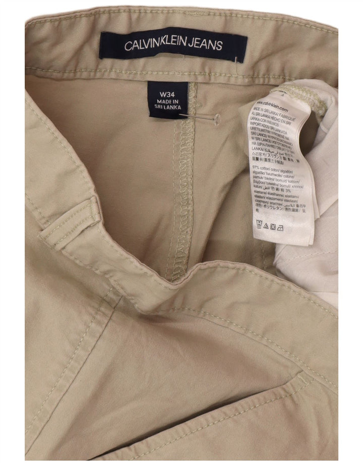 Calvin Klein Short Chino Homme W34 Grand Coton Beige