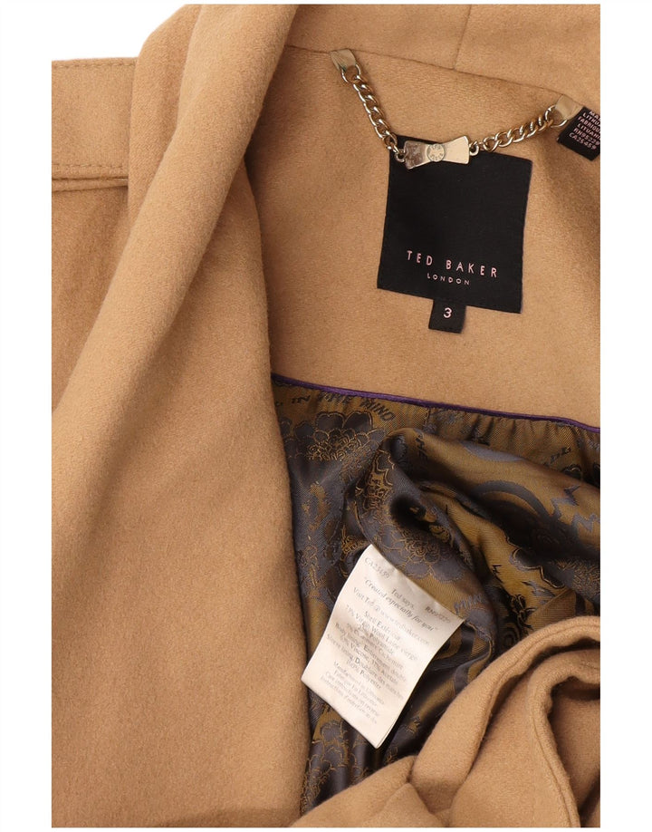 Ted Baker Manteau Femme Taille 3 Laine Beige Moyen