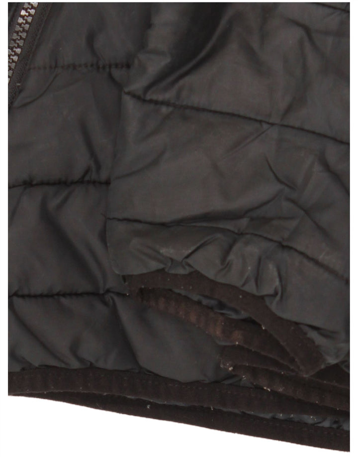 Jack & Jones Veste matelassée à capuche pour homme UK 40 Large Noir Polyester