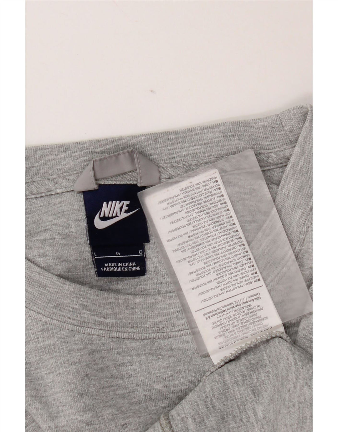 Nike Sweat-shirt pour femme UK 16 Large Gris Coton