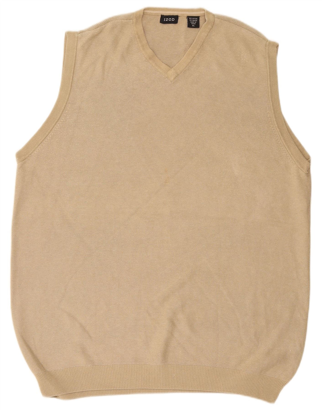 Izod Débardeur Homme XL Coton Beige