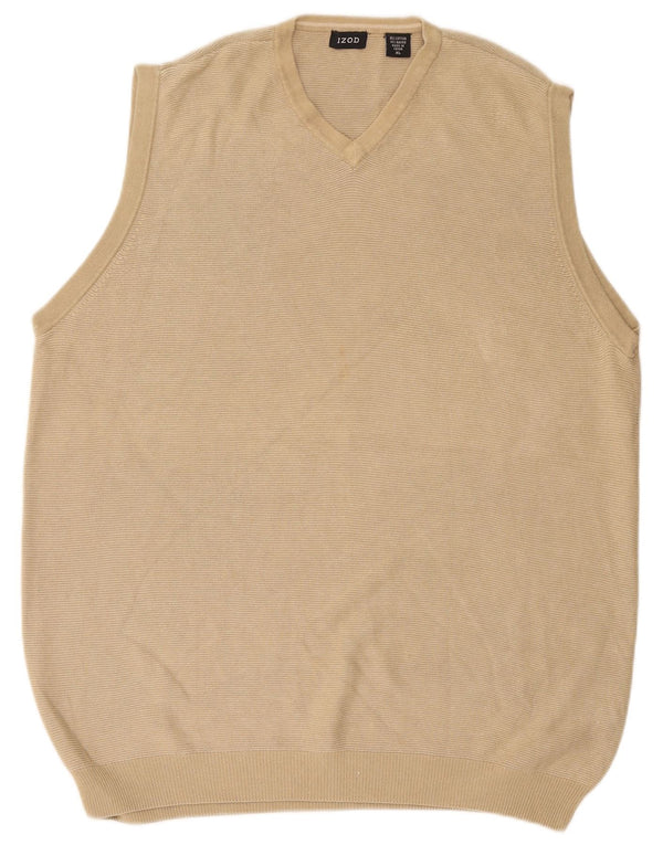 Izod Débardeur Homme XL Coton Beige