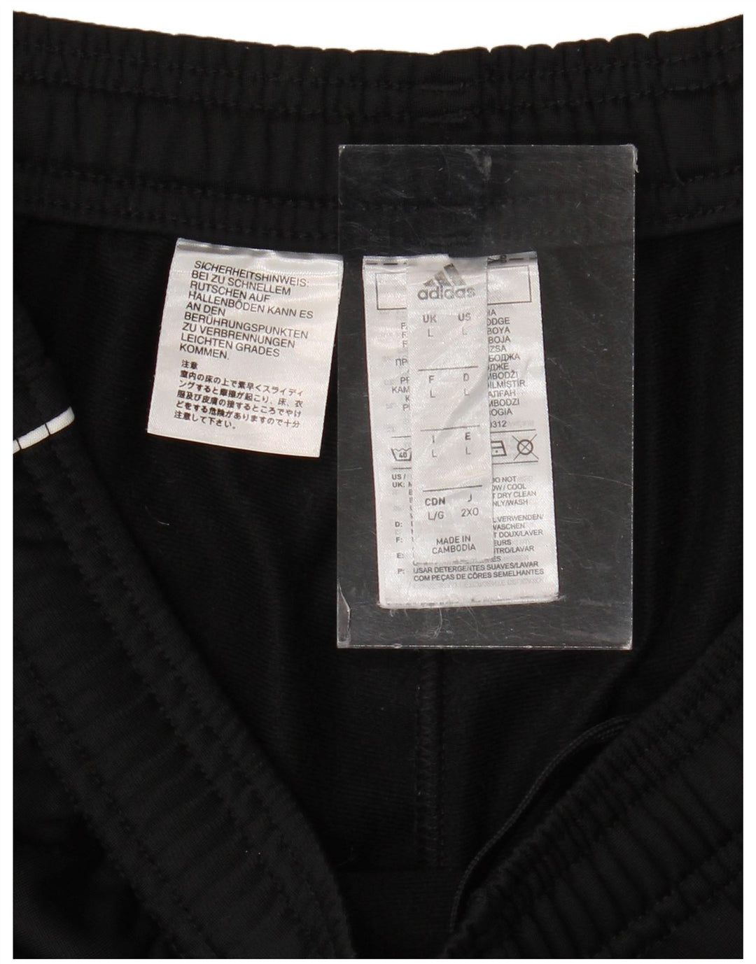 ADIDAS Pantalon de survêtement pour hommes Joggers Large Noir Polyester
