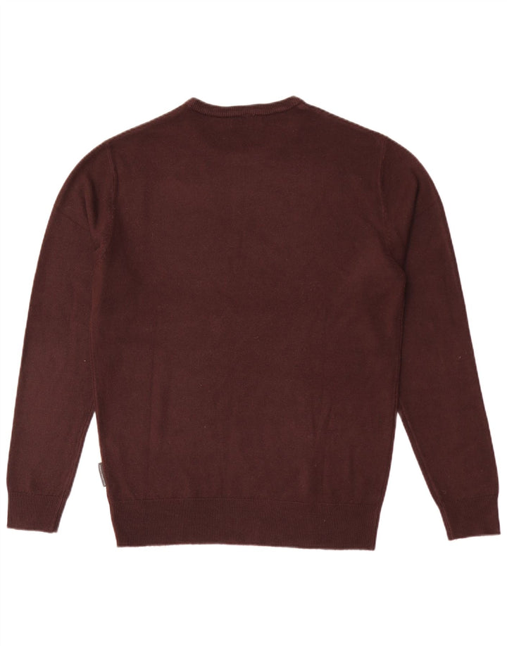 French Connection Pull Col Rond Coupe Regular Homme Bordeaux Moyen