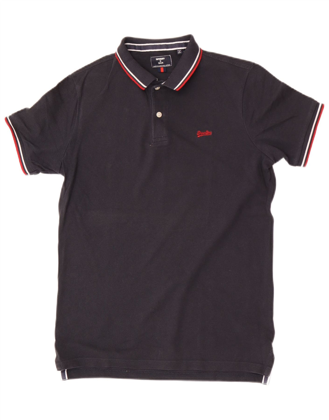 Superdry Polo Regular Fit Petit Bleu Marine Coton Homme