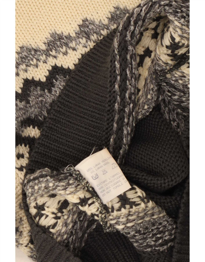 Silvy Pull col rond pour homme IT 48 Medium multicolore Fair Isle