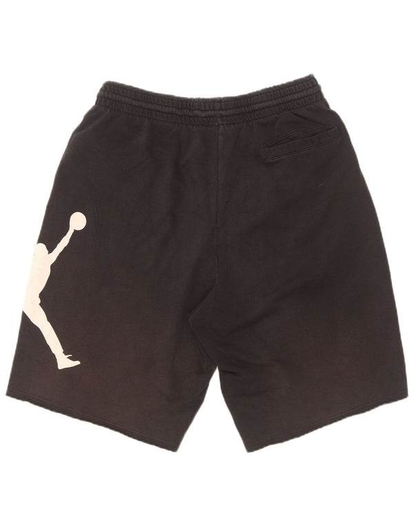 Jordan Mens Graphic Sport Shorts Medium Black Cotton
