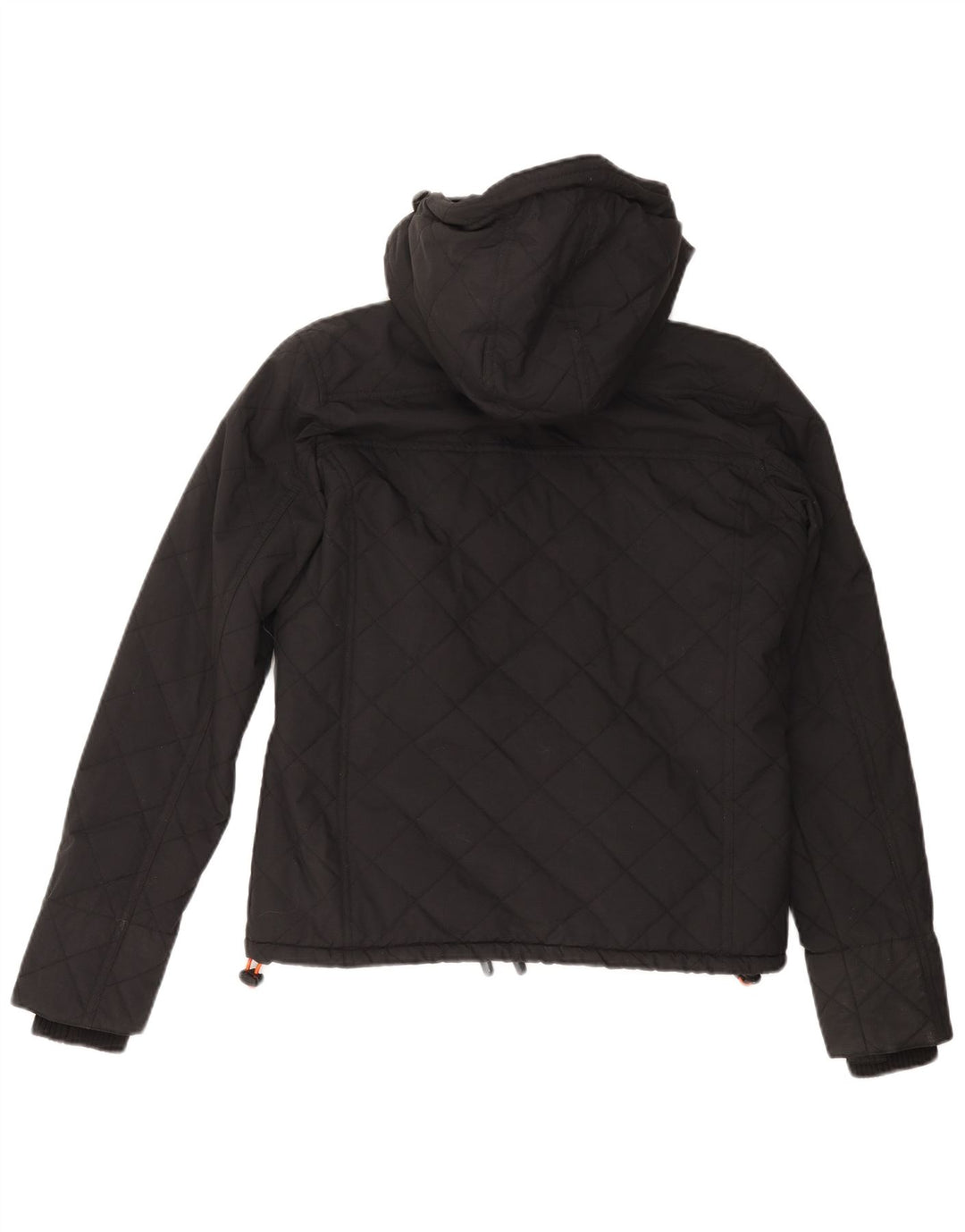 SUPERDRY Veste coupe-vent à capuche Windcheater pour femme UK 14 Medium Noir