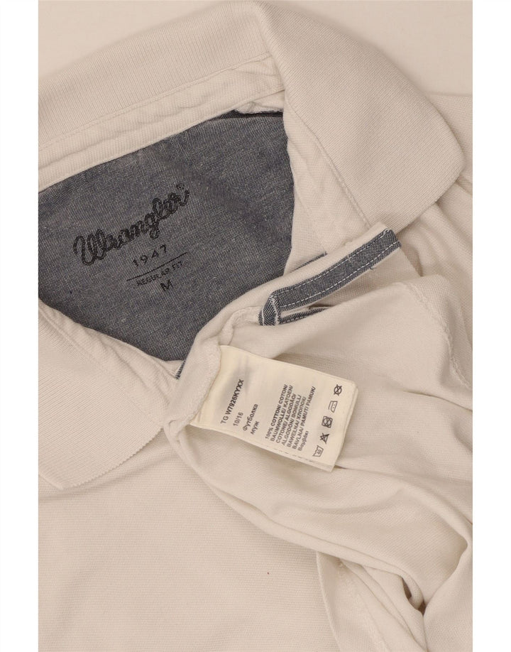 WRANGLER Polo Regular Fit Homme Coton Blanc Moyen