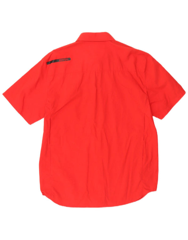 Ferrari Chemise à manches courtes pour homme Grand coton rouge