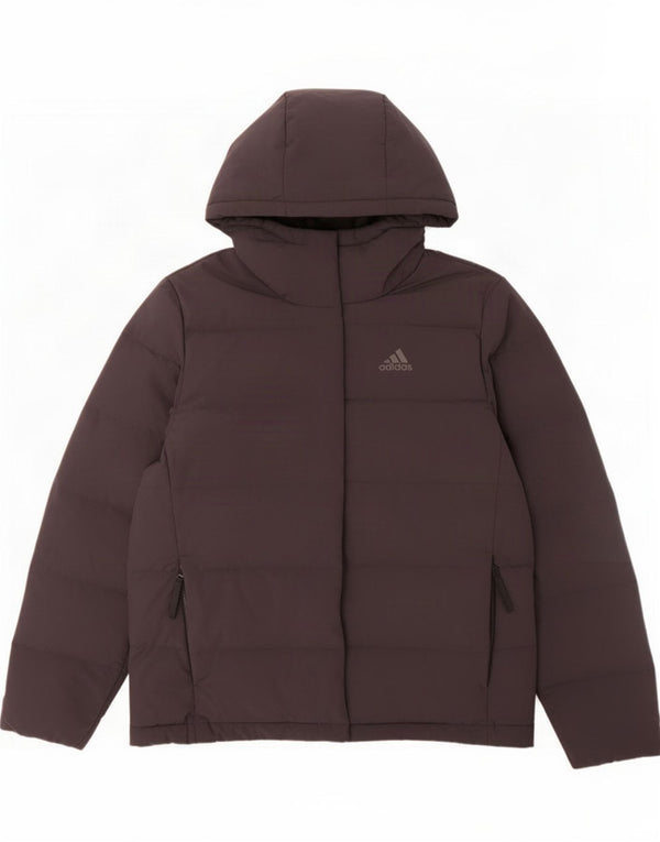 Adidas Veste rembourrée à capuche pour femme UK 4/6 XS Noir Polyester