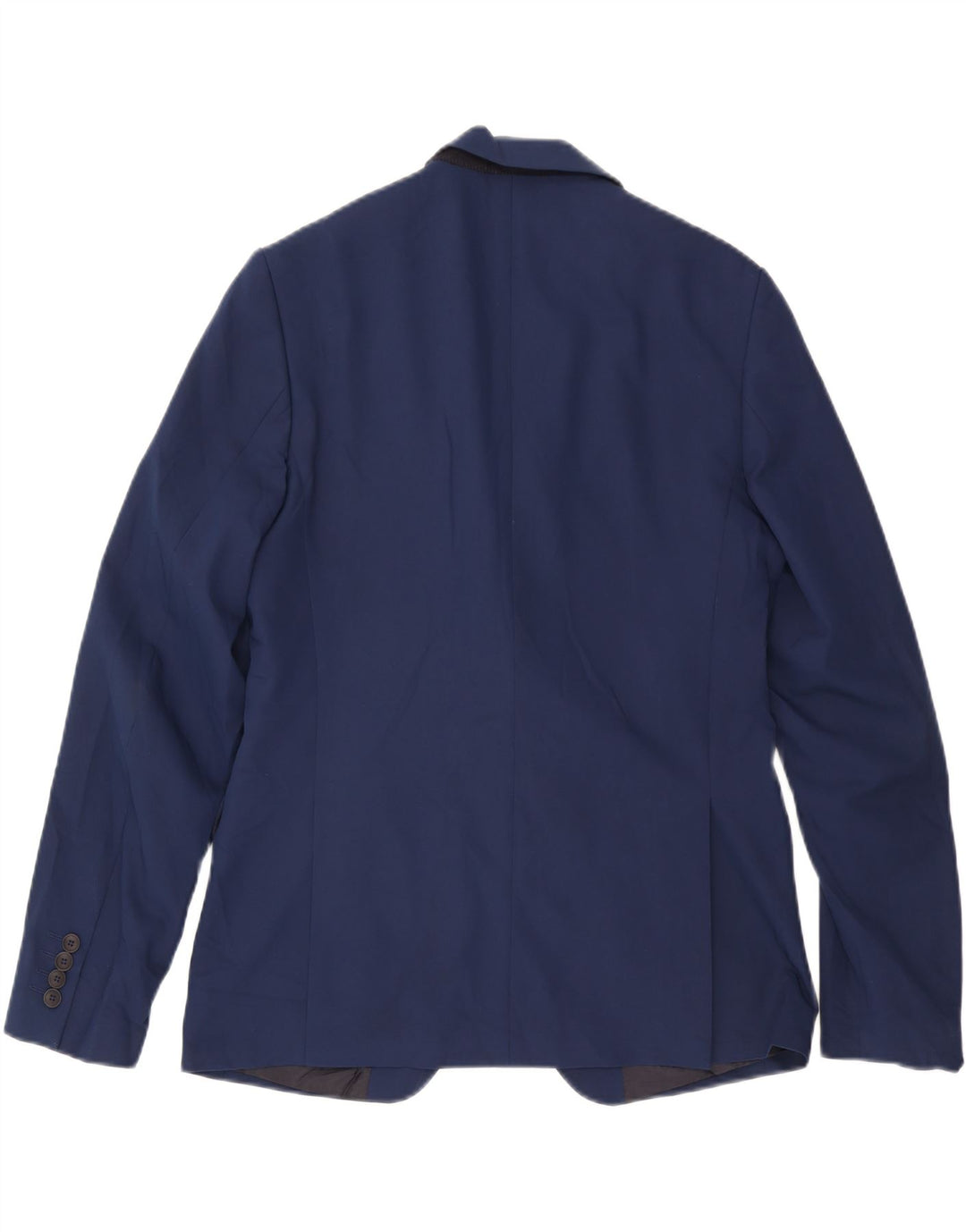 Zara Veste blazer à 2 boutons pour homme EU 50 Bleu marine moyen Polyester