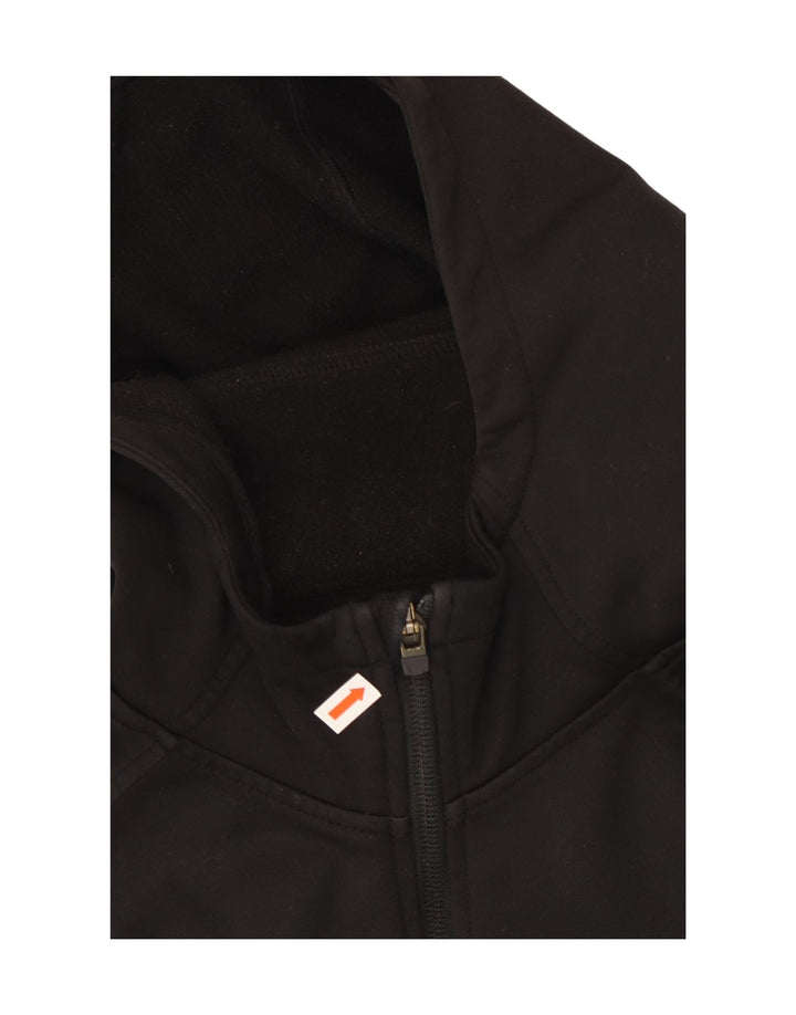 Nike Pull à capuche zippé pour femme UK 10 Petit Noir Polyester