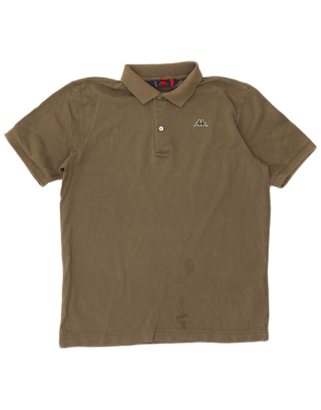 Kappa Polo Homme Petit Kaki Coton