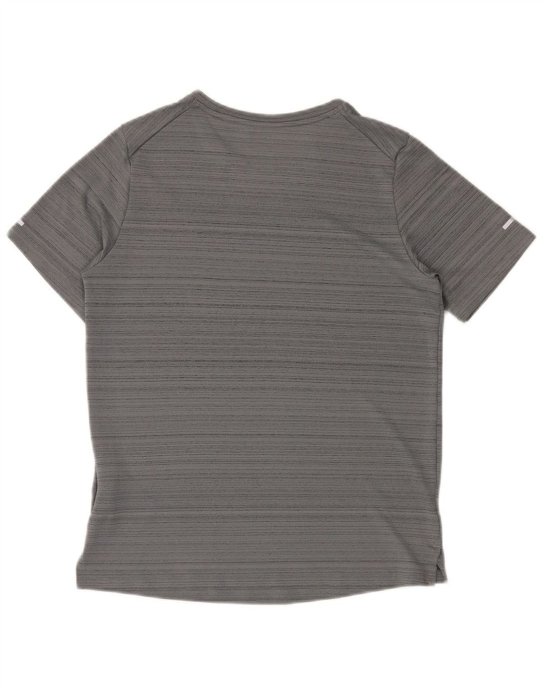 NIKE Garçons Dri Fit T-Shirt Top 12-13 ans Grand Gris Rayé Polyester