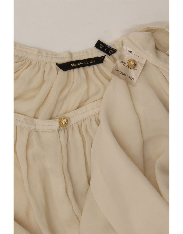Massimo Dutti Chemisier à manches longues pour femme EU 38 Beige moyen Polyester