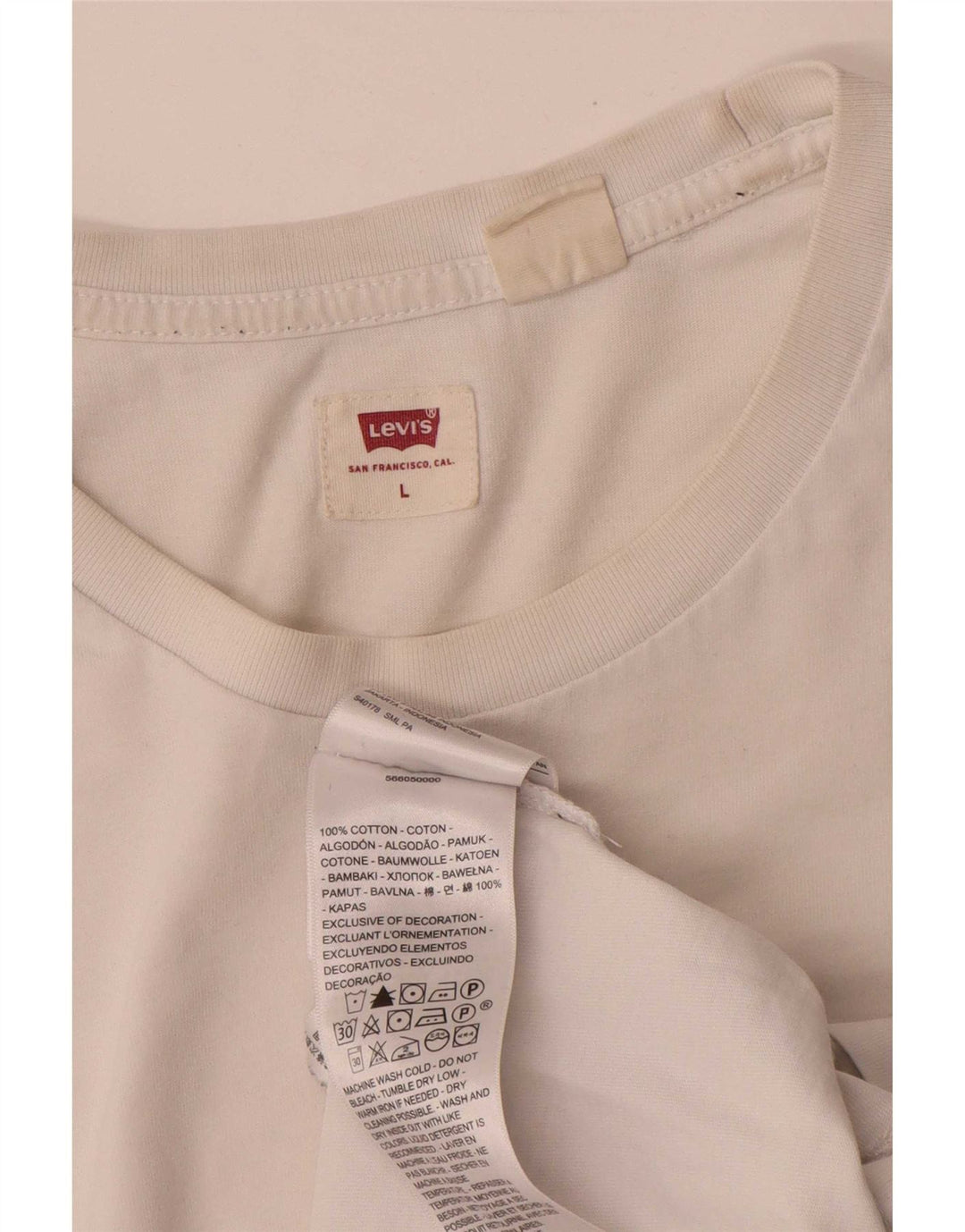 Levi's Tee-Shirt Graphique Homme Blanc Large