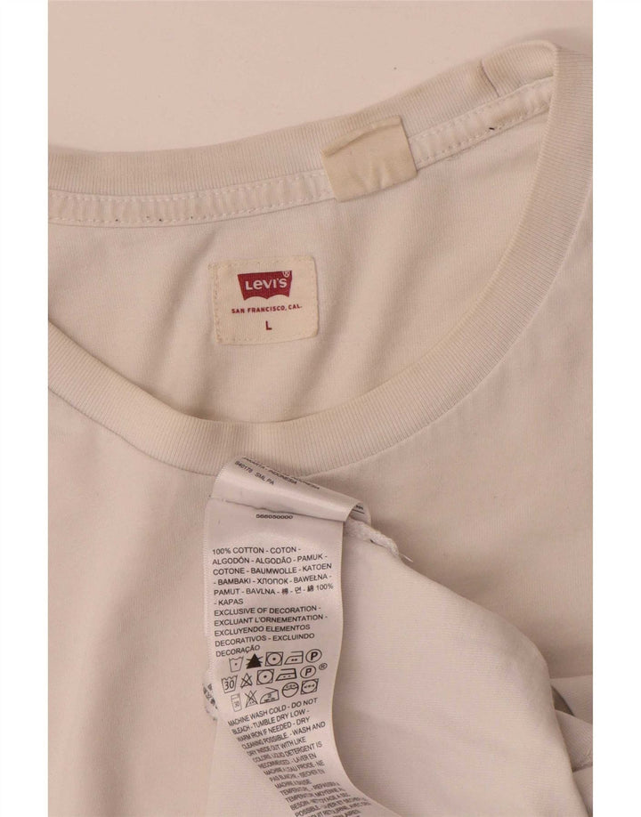 Levi's Tee-Shirt Graphique Homme Blanc Large