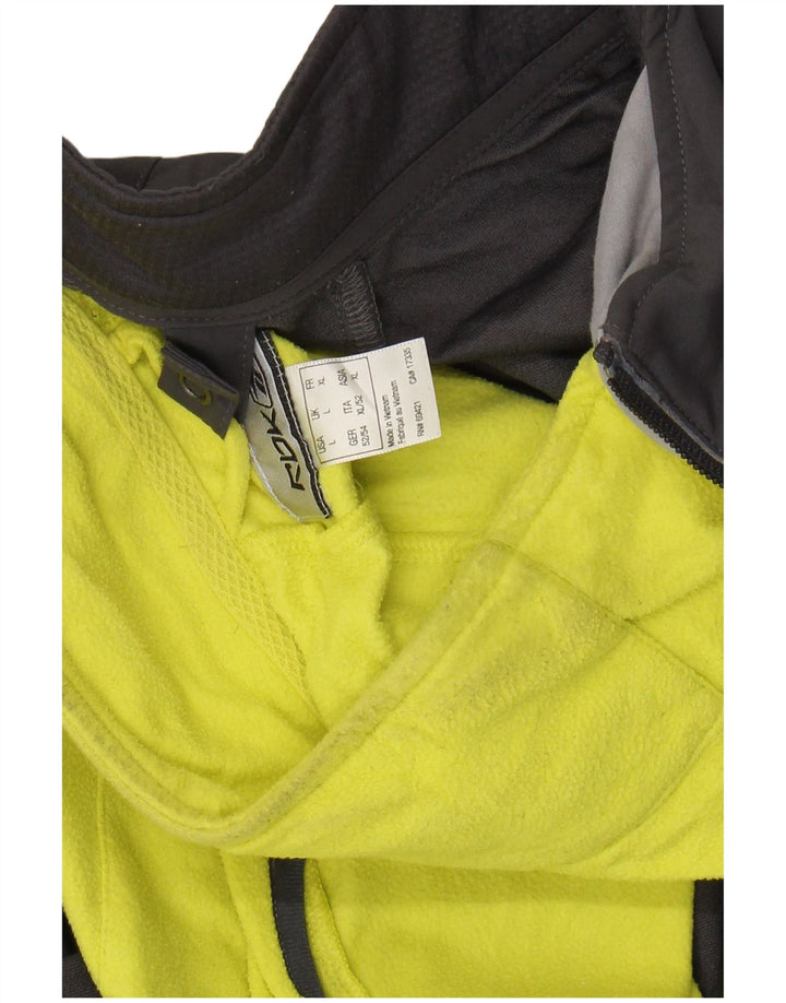 REEBOK Veste coupe-vent pour hommes UK 40 Large Gris Colorblock Polyester