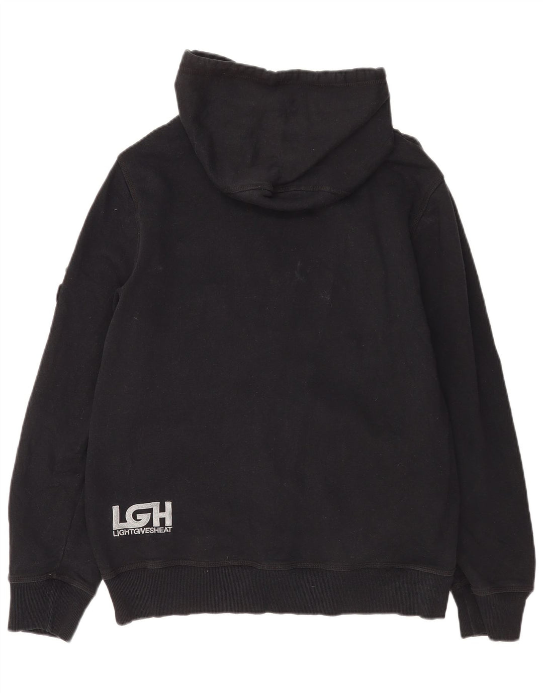 Hurley Pull à Capuche Graphique Zippé Homme Noir Moyen Coton