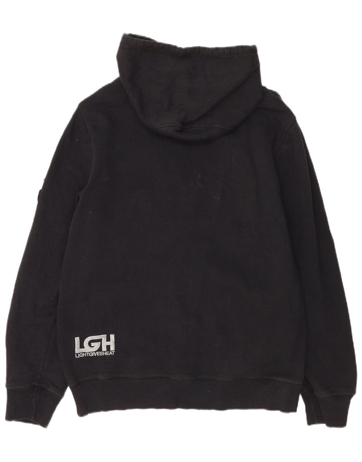 Hurley Pull à Capuche Graphique Zippé Homme Noir Moyen Coton