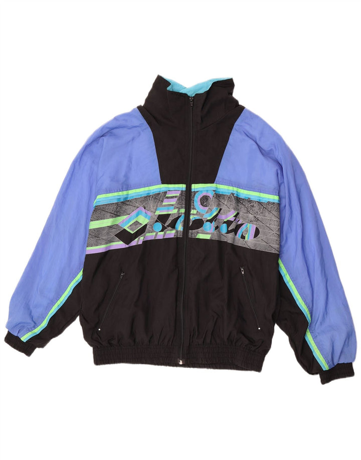 Lotto Veste de Survêtement Graphique Homme Bleu Moyen Nylon Colorblock