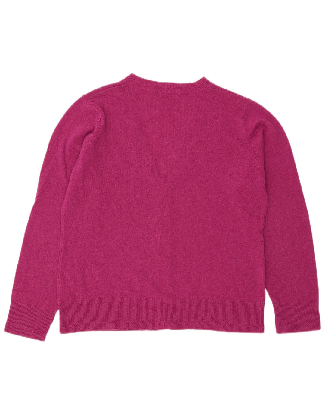 Marks & Spencer Pull Cardigan pour Femme UK 14 Grande Laine Rose