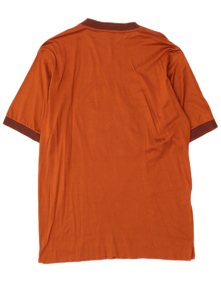 Vintage T-Shirt Graphique Homme Marron Moyen