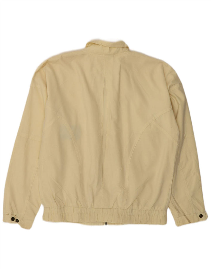 C&A Womens Bomber Jacket UK 18 XL Beige Polyester