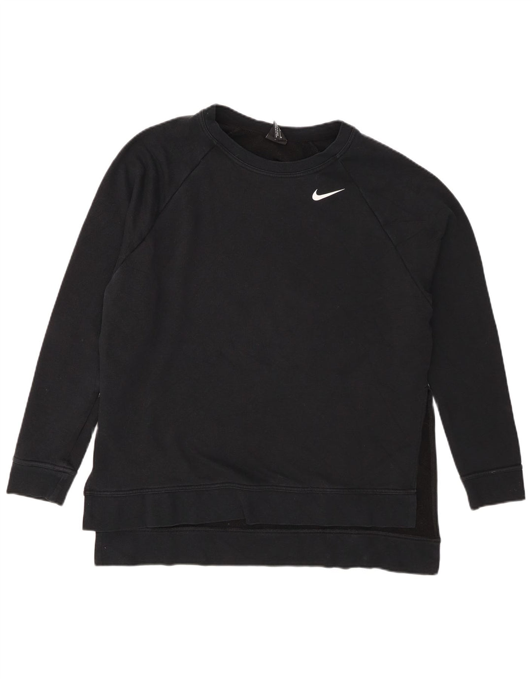 Nike Dri Fit Sweat-shirt surdimensionné pour femme UK 14 Noir moyen