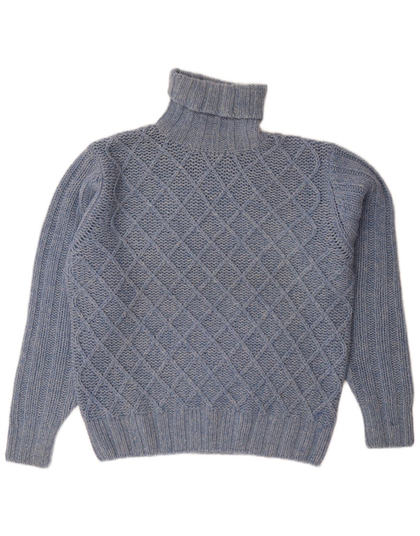 MC Neal Pull ample à col roulé pour homme Bleu moyen moucheté